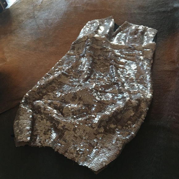 Shakuhachi Sequined Tux Mini Dress US Sz 4 - Picture 7 of 7